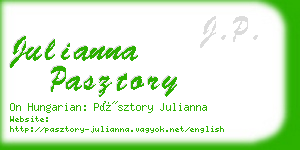 julianna pasztory business card